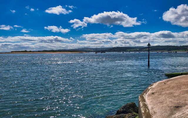 View across the Exe Estuary from the Exmouth waterfront